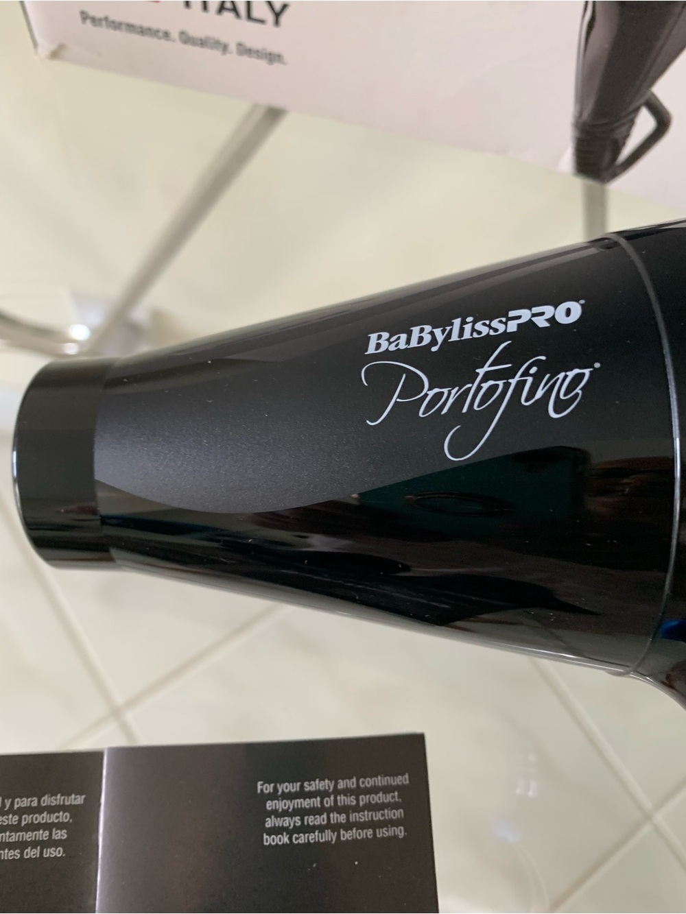 BaBylissPBaBylissPRO Portofino Nano Titanium Hair Dryer 2000 Watts Made in Italy - Picture 6 of 8